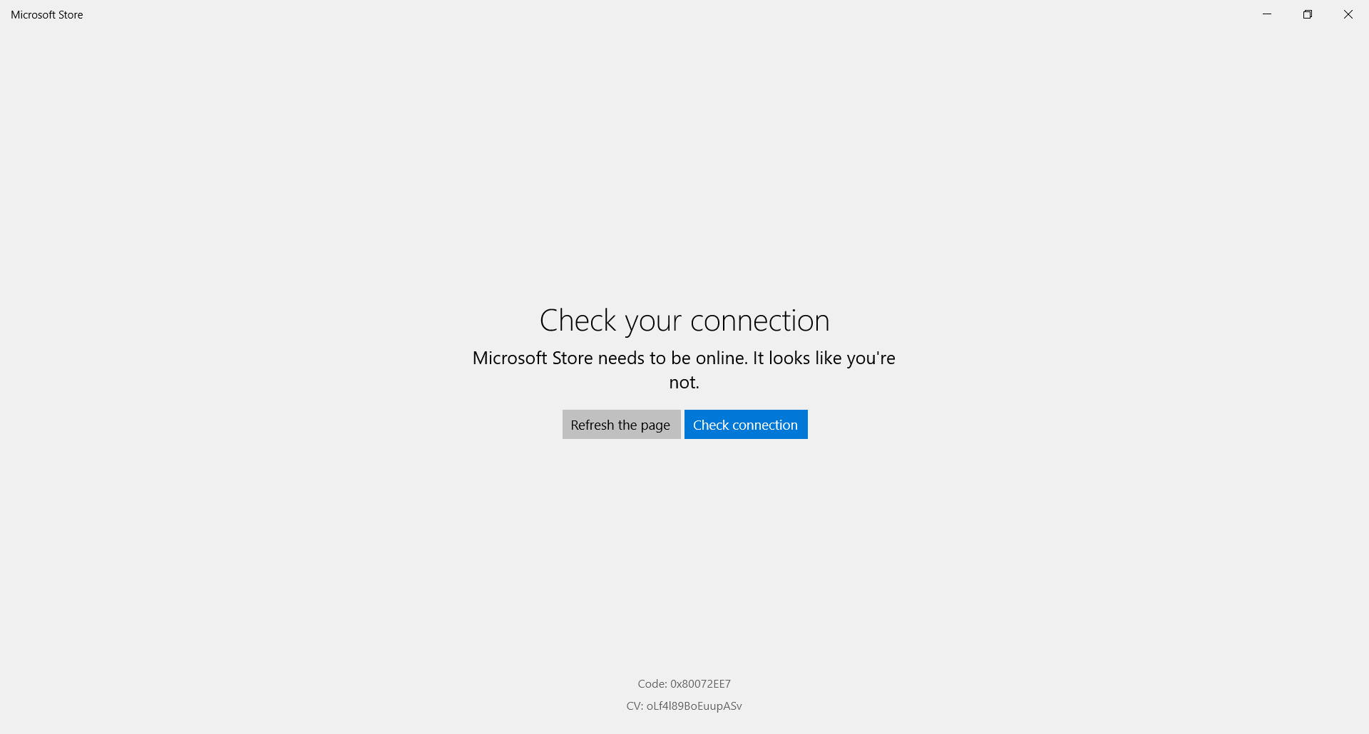 microsoft store error 0x80072ee7 windows 10