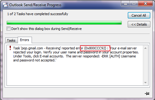 Fix-Outlook-0x800ccc92-Error-Code