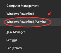 مسؤول Windows Power Shell