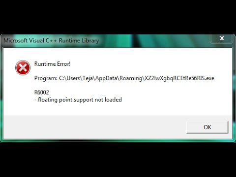 R6002 Runtime Error
