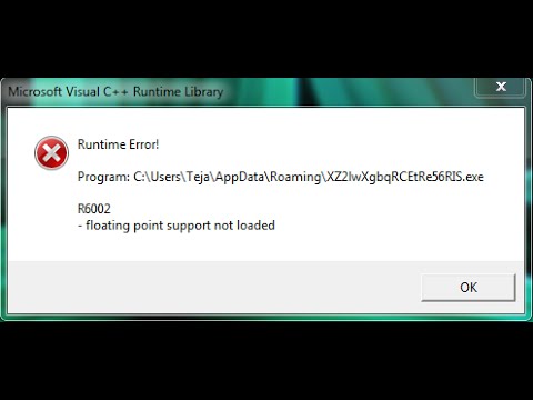 5 Best Methods To Fix R6002 Runtime Error Floating Point Support Not Loaded