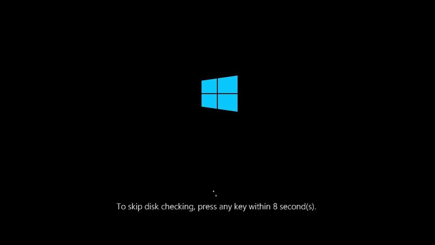 تشغيل chkdsk عند إعادة التشغيل