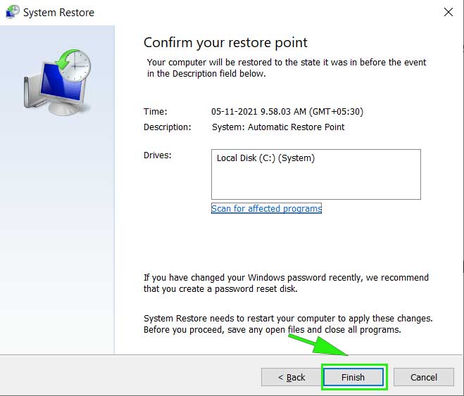 Confirm_restore_point