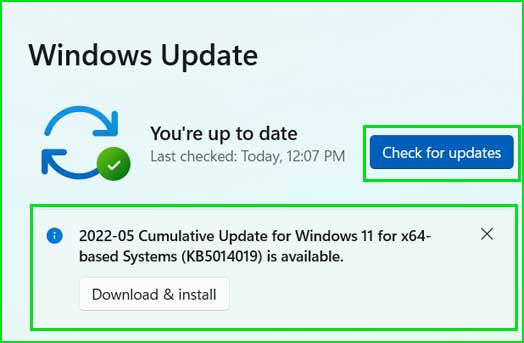 windows update settings in windows 11 & 10