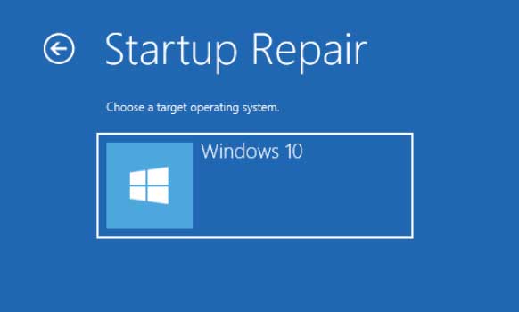 Startup Repair - Select OS