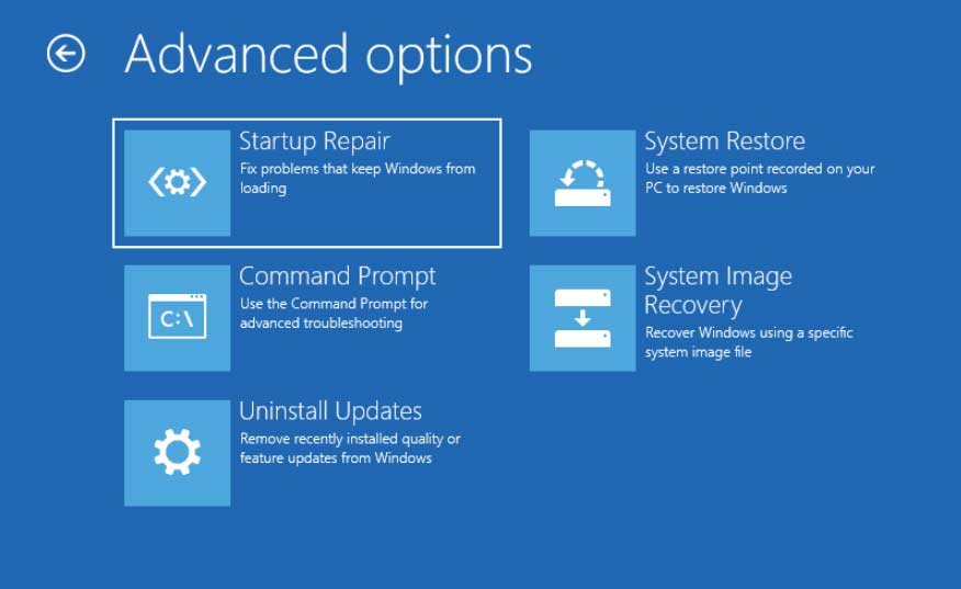 Startup Repair Windows 10 & 11