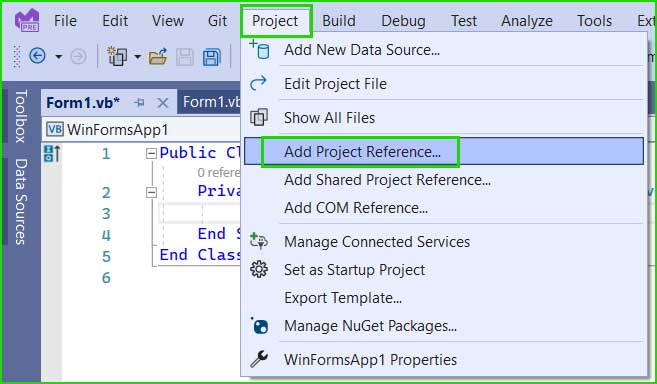 add project reference