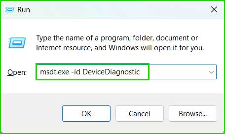 msdt.exe -id DeviceDiagnostic