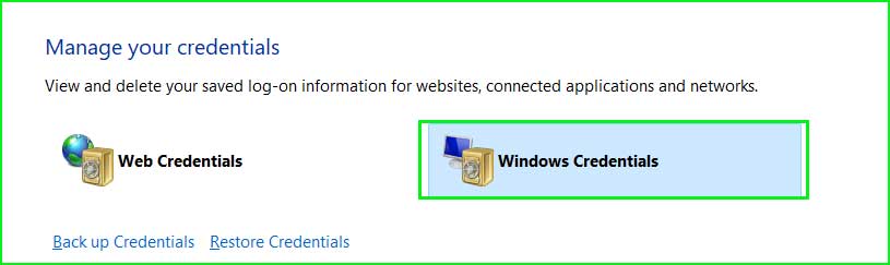 remove the Microsoft Office credentials
