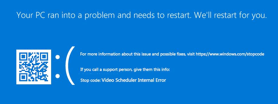 Video Scheduler Internal Error