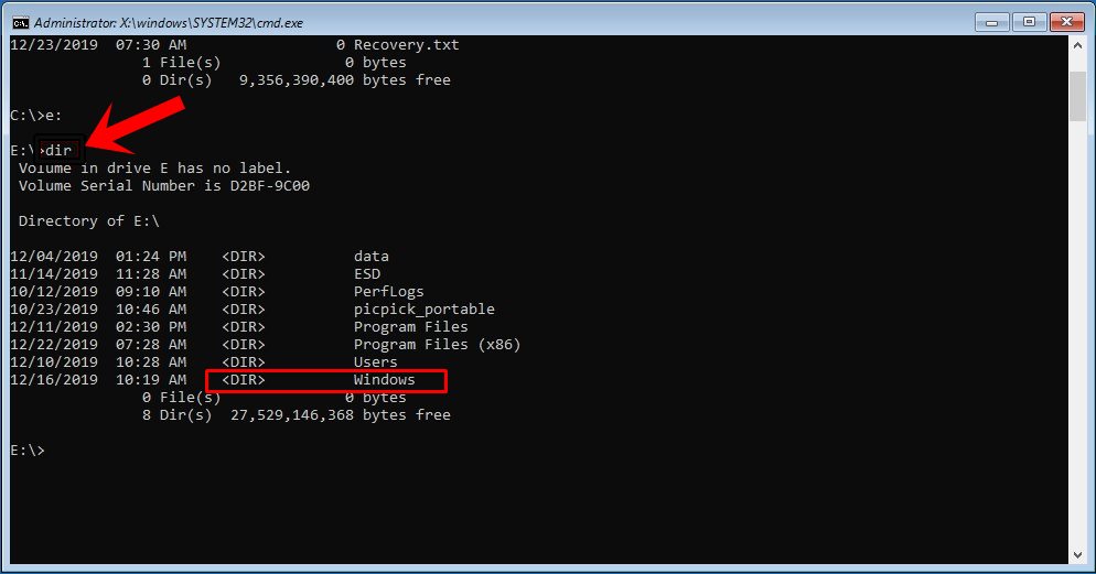 command prompt